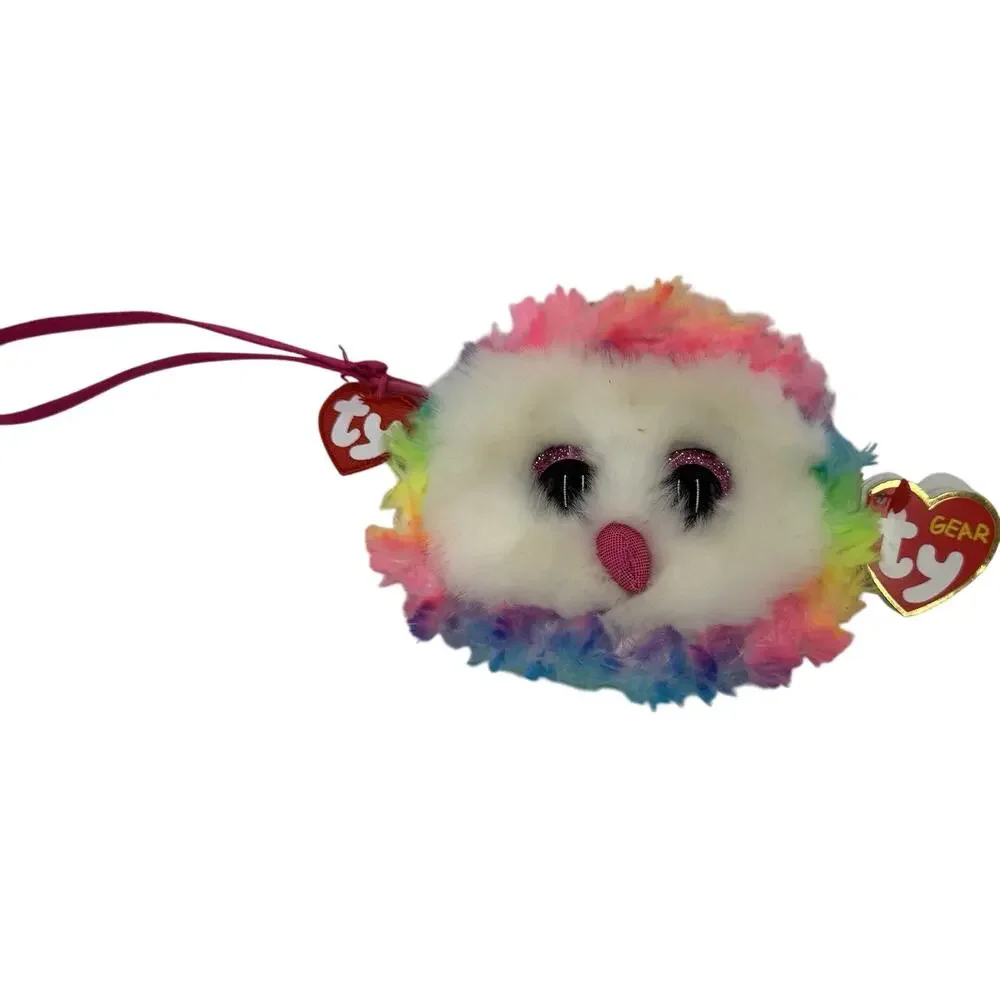 Ty Gear Owen the Owl coin Plush Purse W/ wristlet strap Stuffed Animal Bag